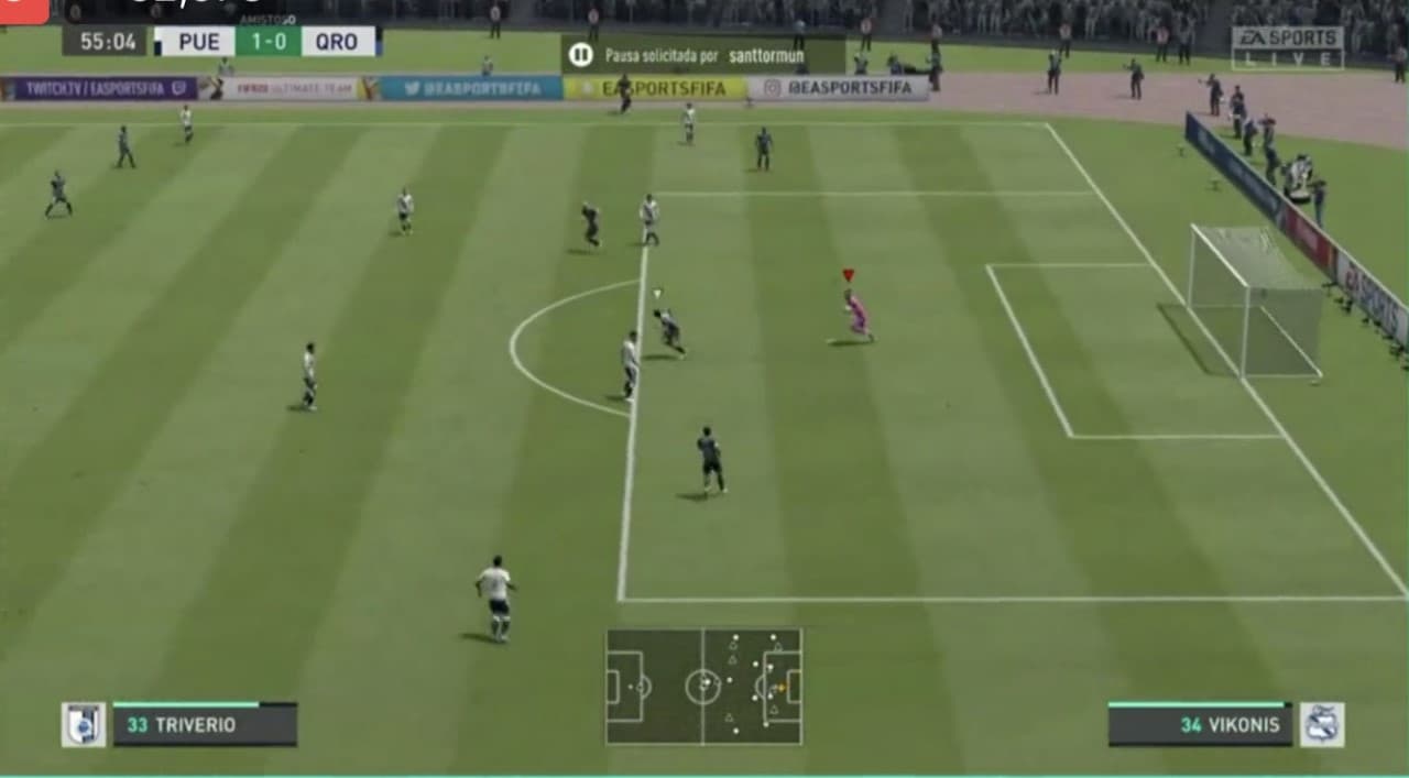 Jimmy Gómez le pone fin a la racha ganadora del Puebla de Santiago Ormeño.