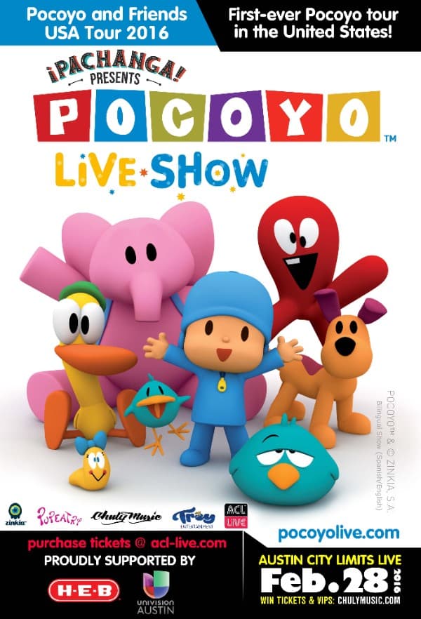¡No te pierdas a Pocoyo en Austin!