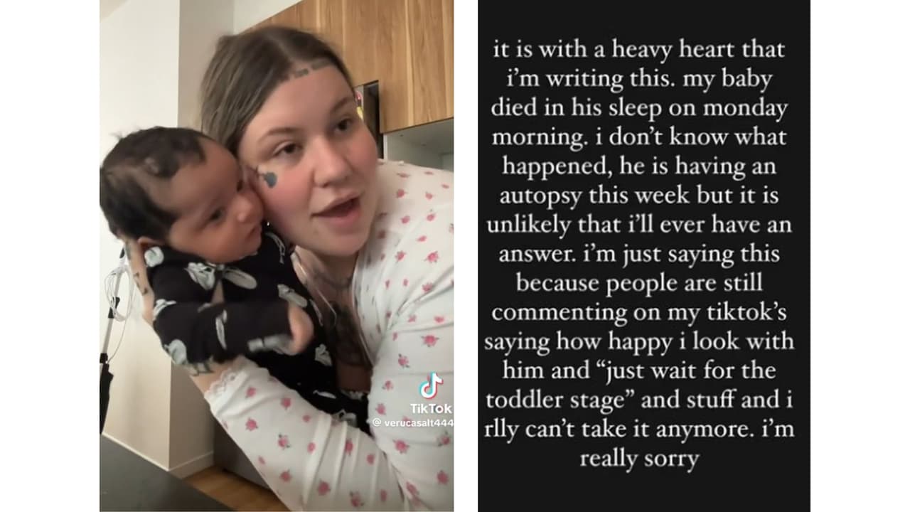 Veruca Salt informó sobre la muerte de su bebé.