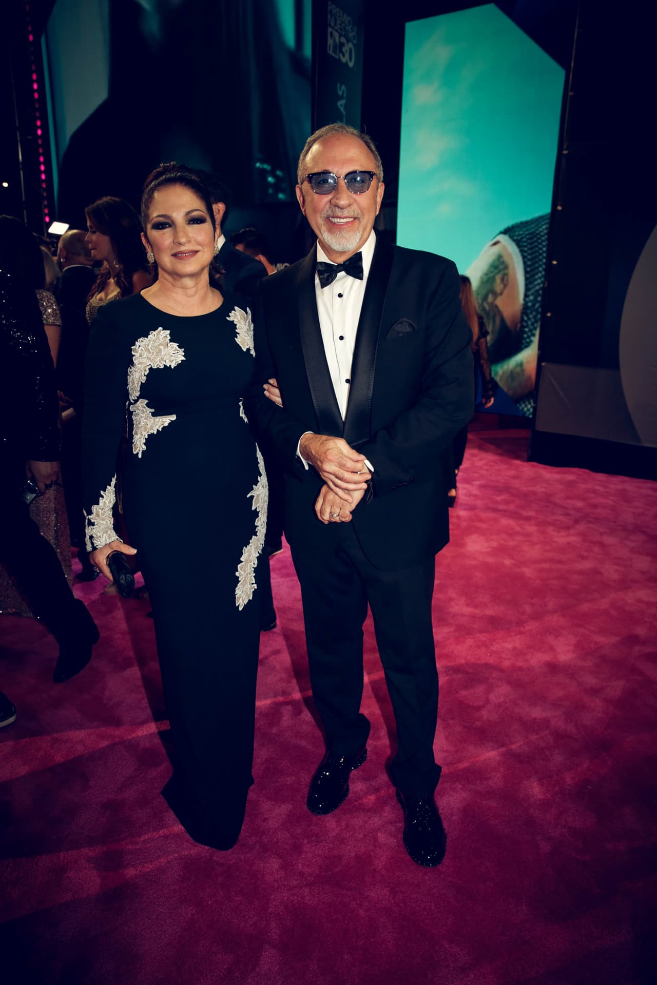 Los homenajeados de la noche: Gloria y Emilio Estefan. Serán reconocidos por su aporte a la música latina.