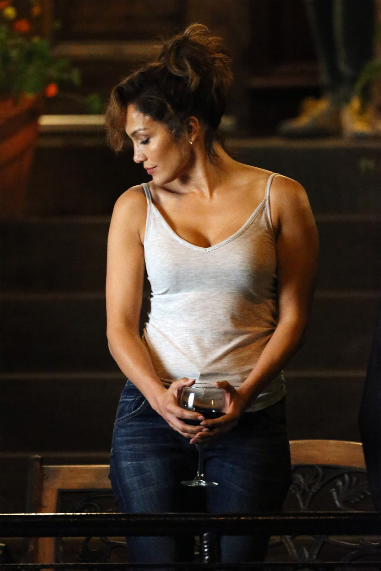 Definitivamente, Jenni se siente cómoda de esta forma.