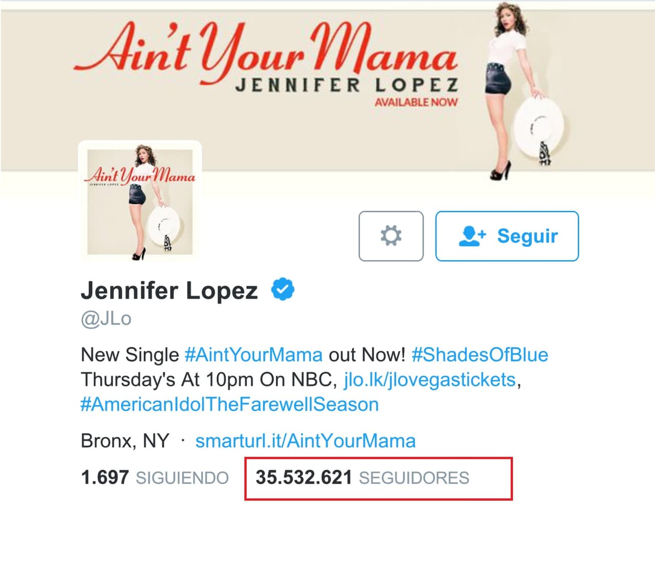 La ‘Diva del Bronx’ será apoyada por su ejército de seguidores, a quienes consiente a diario en sus redes sociales dándoles lindas sorpresas. Ella tiene más de 35 millones de seguidores, sigue a más de mil usuarios, y ha dado más de 6 mil likes.