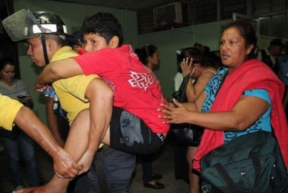 Especialmente en la zona de Nagarote, unas 24 millas al noroeste de Managua, que ha sido la ciudad más afectada por el terremoto y sus réplicas. Imagen tomada de Twitter.