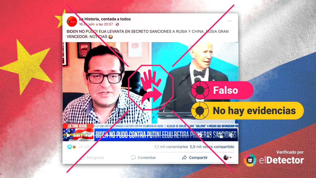 Biden NO levantó las sanciones a Rusia por Ucrania y tampoco lo hizo en secreto