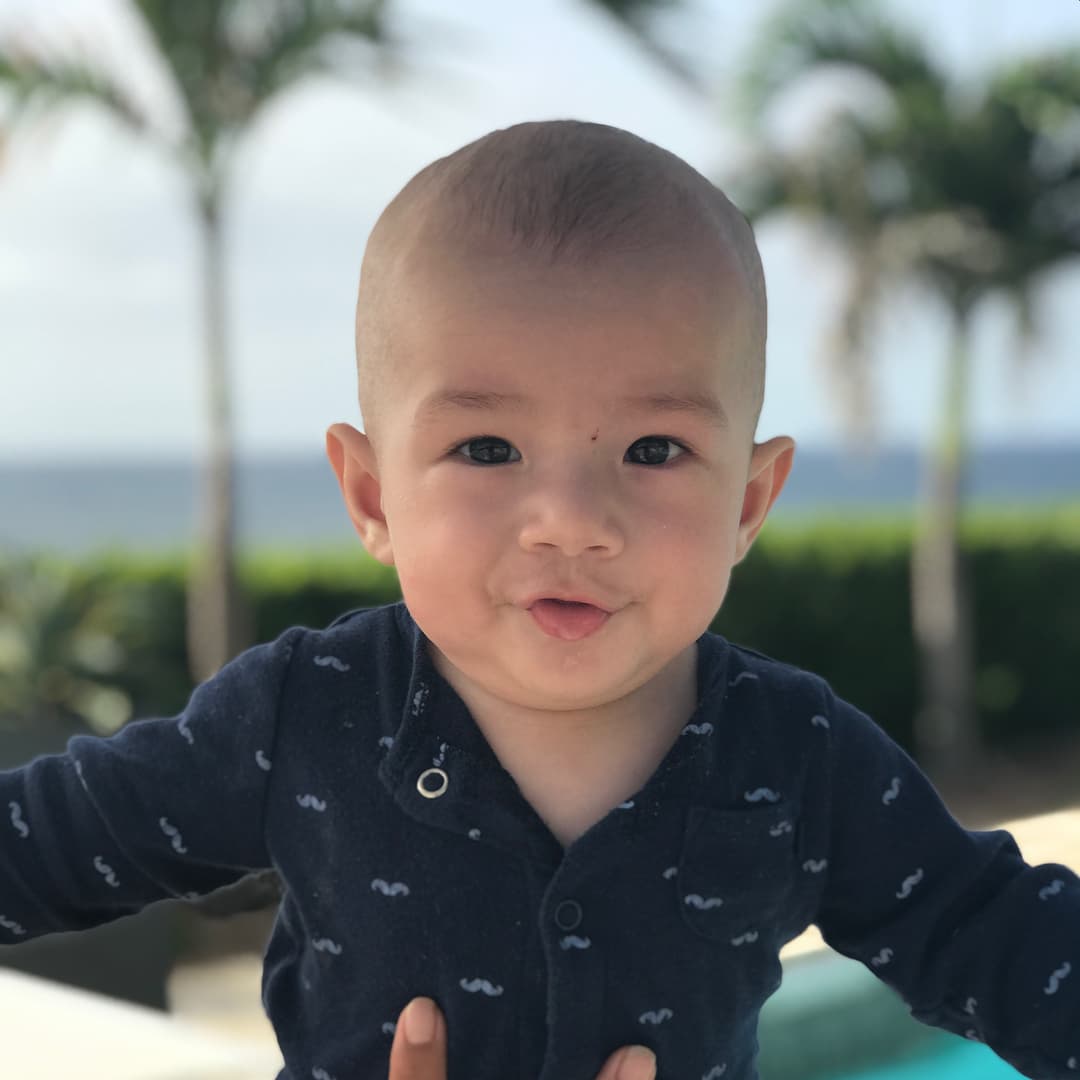 Así se veía el varoncito de Alan cuando apenas tenía 6 meses de nacido.