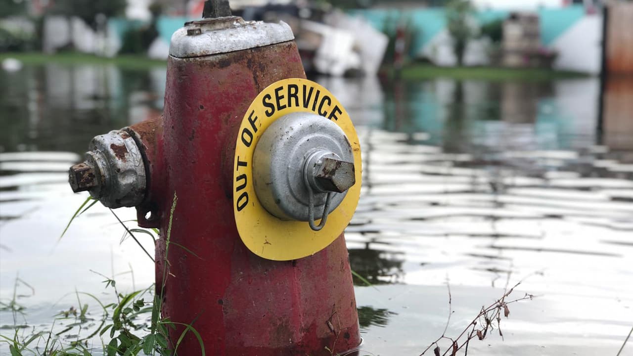 El anuncio por inundaciones se extendió.