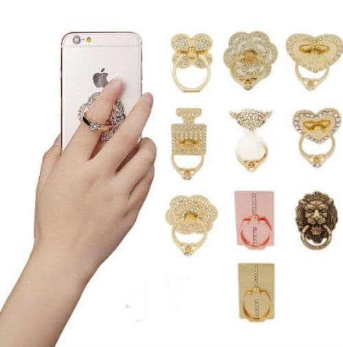 Para los adolescentes que no dejan su celular ni a sol ni a sombra, estos anillos les ayuda a evitar que el teléfono se les caiga de las manos y se termine rompiendo (10 dólares en Amazon.com)
