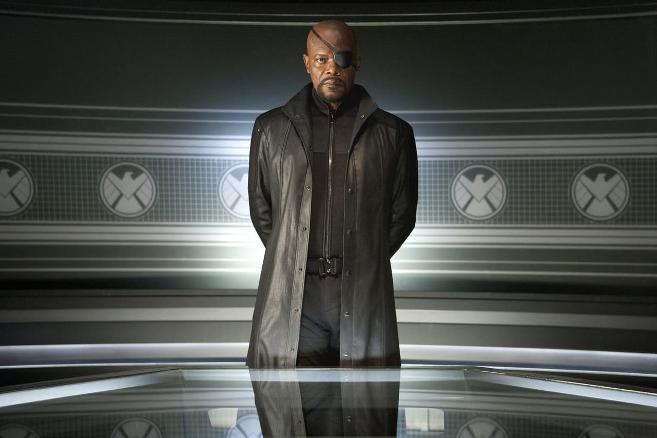 Samuel L. Jackson como Nick Fury en el MCU.