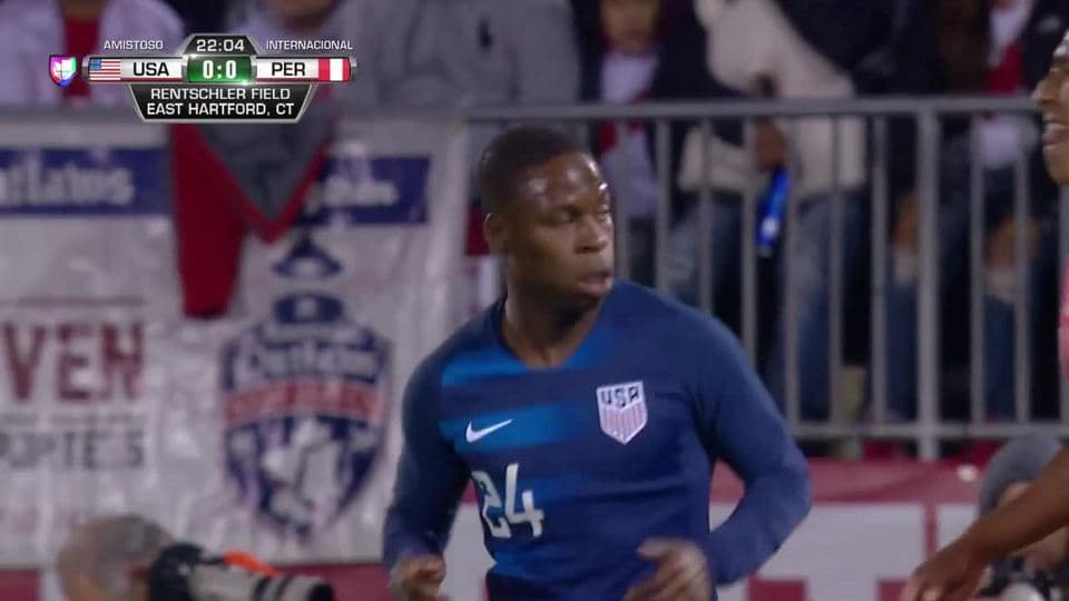 Tiro desviado de Alexander Callens