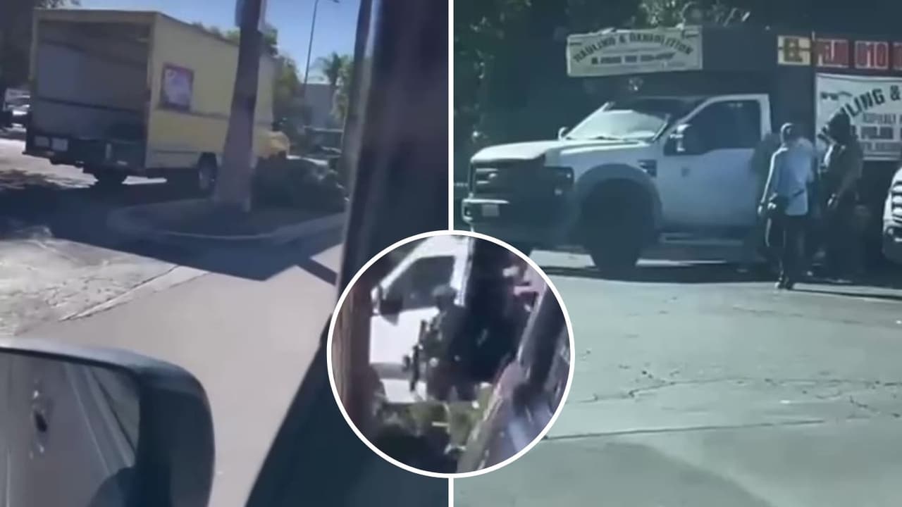 Operativo migratorio sorprende a jornaleros en Panorama City: confuden camioneta de agentes con empleadores