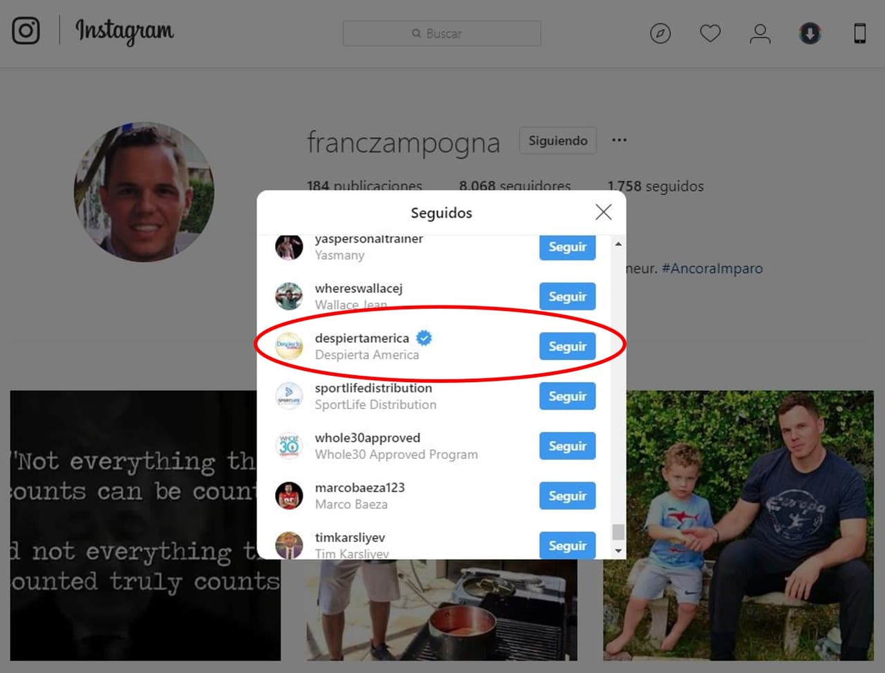 … además de al propio matutino de Univision, Despierta América, donde trabaja Francisca desde hace cerca de tres años.
