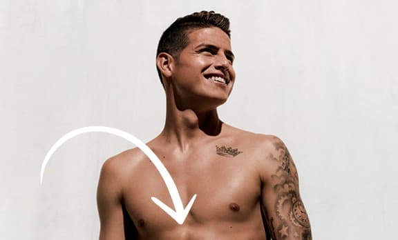 Los famosos boxers de James Rodríguez ahora son de Calvin Klein