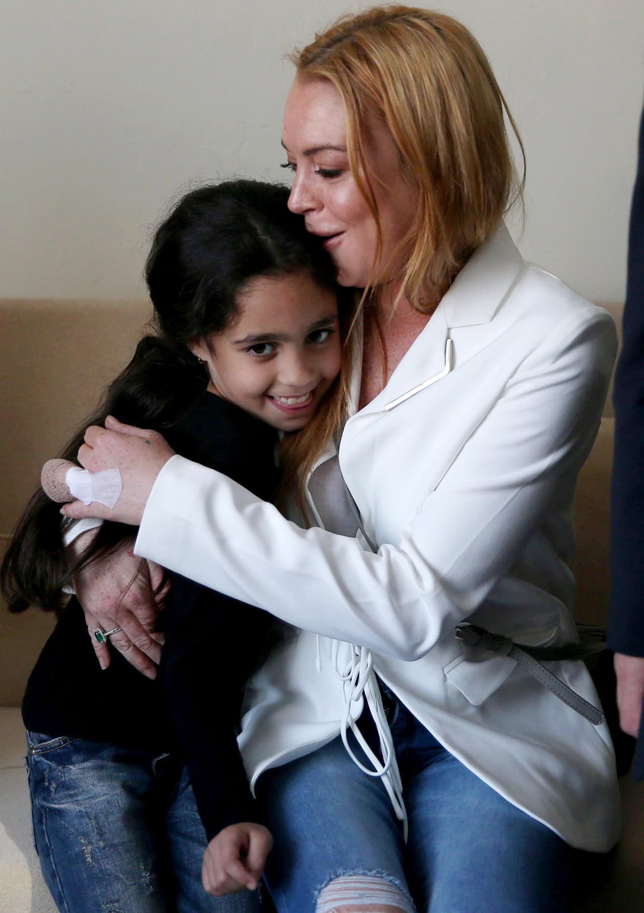 LiLo se encuentra mucho mejor y pudo cumplir con un compromiso muy importante.