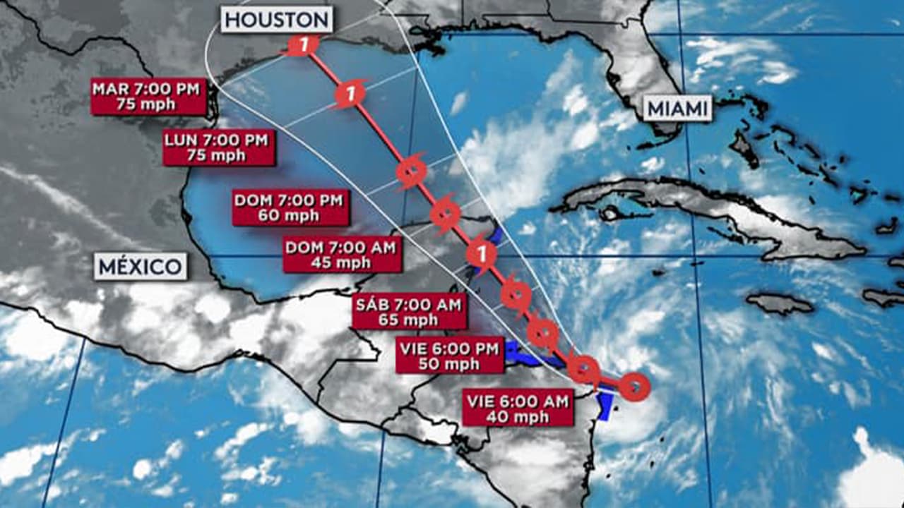 Depresión tropical #14 podría impactar a Texas la próxima semana
