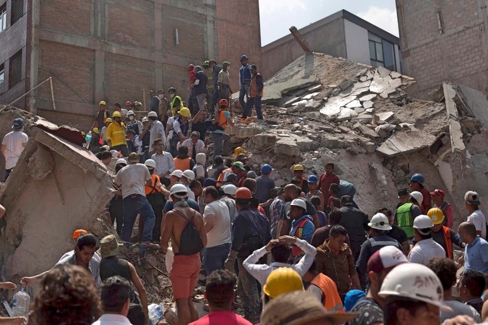Solidaridad por terremoto en México 2017.