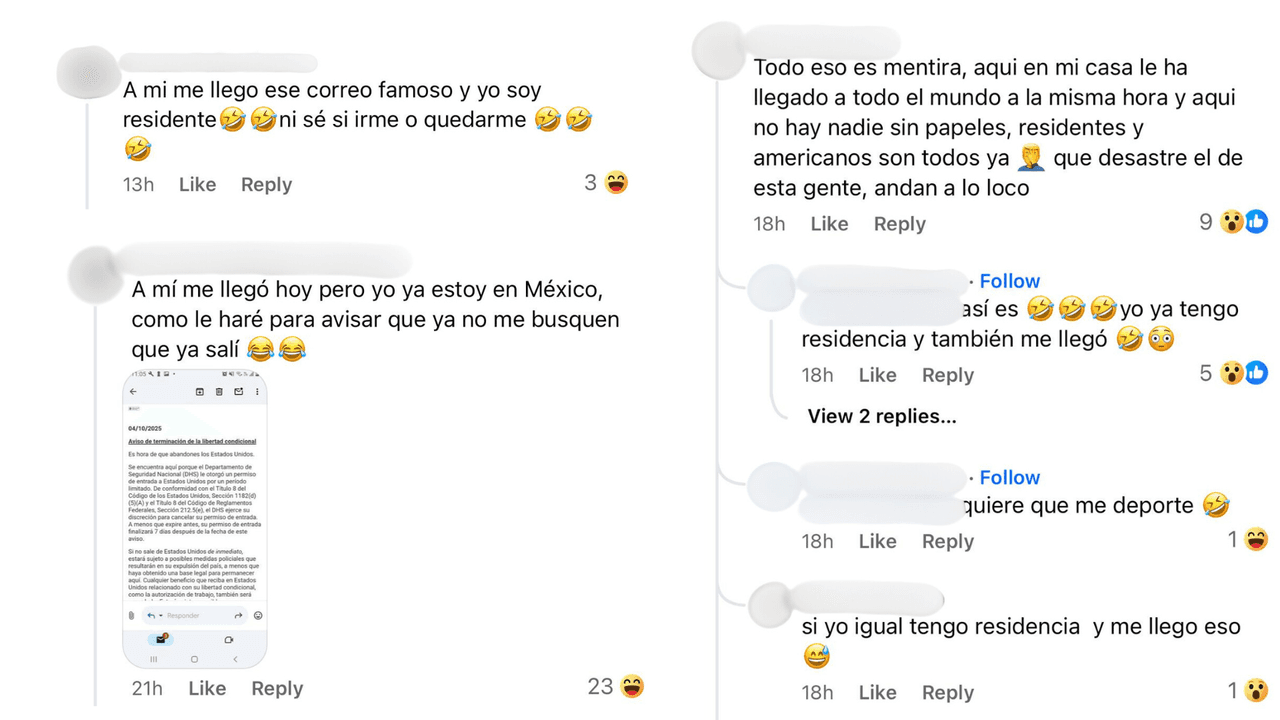 <h2 class="cms-H2-H2"><b>Usuarios dicen a Univision que recibieron el mensaje a pesar de tener residencia</b></h2>
<br>En un ejercicio para intentar comprobar el mensaje, 
<i>Univision San Antonio</i> preguntó a personas en redes sociales si recibieron este texto. 
<b>En unos casos, hubo gente que dijo ser ciudadana y haberlo recibido</b>.