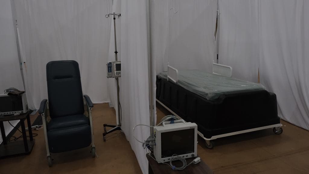 Autoridades locales habilitan el Coliseo Freeman como un hospital para pacientes enfermos de coronavirus 