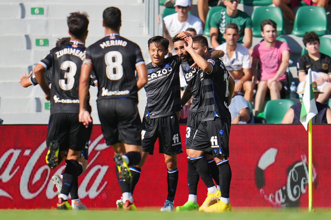 Ese gol le daría rumbo al juego con una Real Sociedad que mejoró notablemente en el partido.