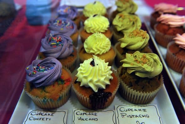 Los cup cackes siempre se distinguen por su divertido colorido.