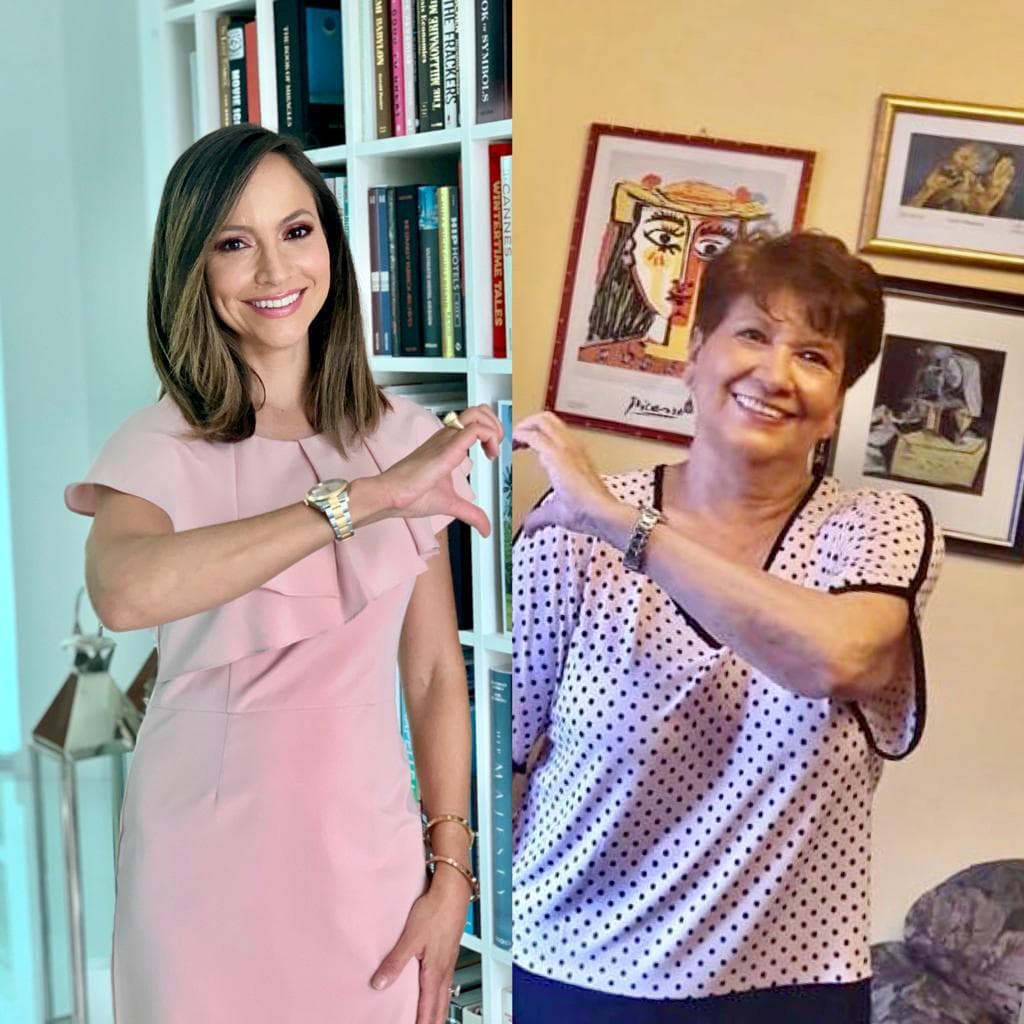 Liz Padilla, mamá de Satcha Pretto, colaboró en la dinámica de la foto desde Honduras y el resultado lo vimos en la televisión, sin duda un bello retrato.