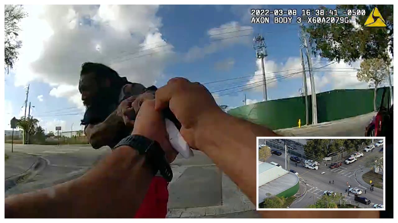 Revelan video de tiroteo mortal que involucra a un policía de Miami