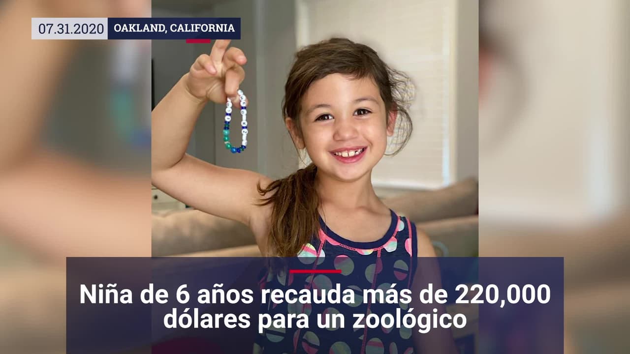 Niña de 6 años recauda 220,000 dólares para el Zoológico de Oakland, cerrado por el coronavirus