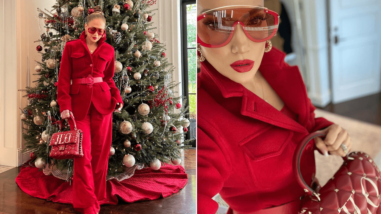 EN FOTOS: Jennifer Lopez y otros famosos inspiran los mejores outfits navideños