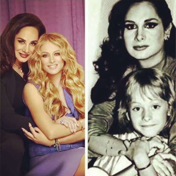 <b><a href="http://www.univision.com/temas/paulina-rubio">Paulina Rubio</a></b> heredó la belleza y el talento de su madre, la actriz 
<b><a href="http://www.univision.com/temas/susana-dosamantes">Susana Dosamantes</a></b>.