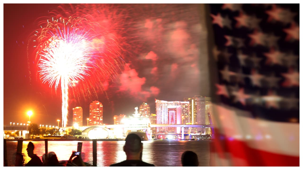 Dónde ver los fuegos artificiales del 4 de julio en Miami-Dade y Broward 