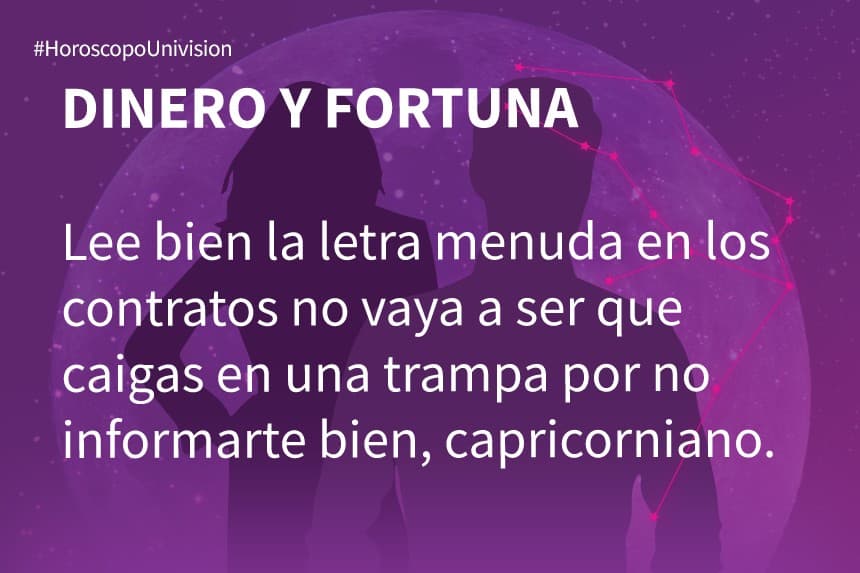 Capricornio 6 de julio de 2019