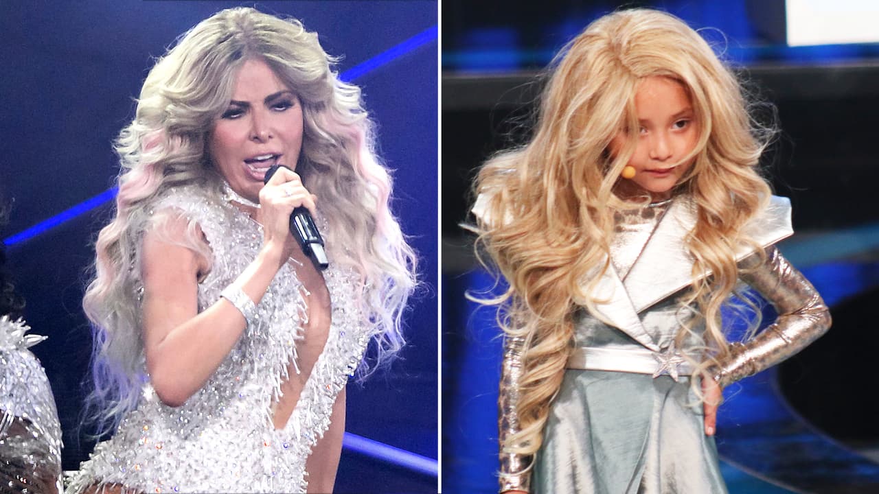 Amanda, capitana de Los Dinamitas, escogió imitar a Gloria Trevi.