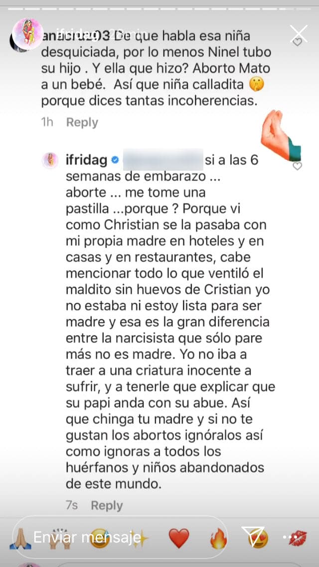 "Esa es la gran diferencia entre la narcisista que solo pare, más no es madre", advirtió.
<br>