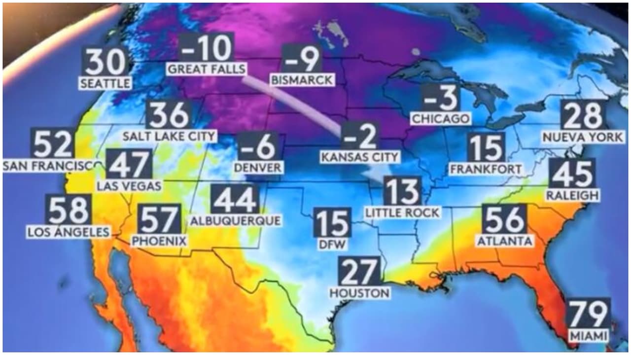 Mientras la mayoría de EEUU soporta nevadas y frío extremo, el sur de Florida por encima de los 80 grados