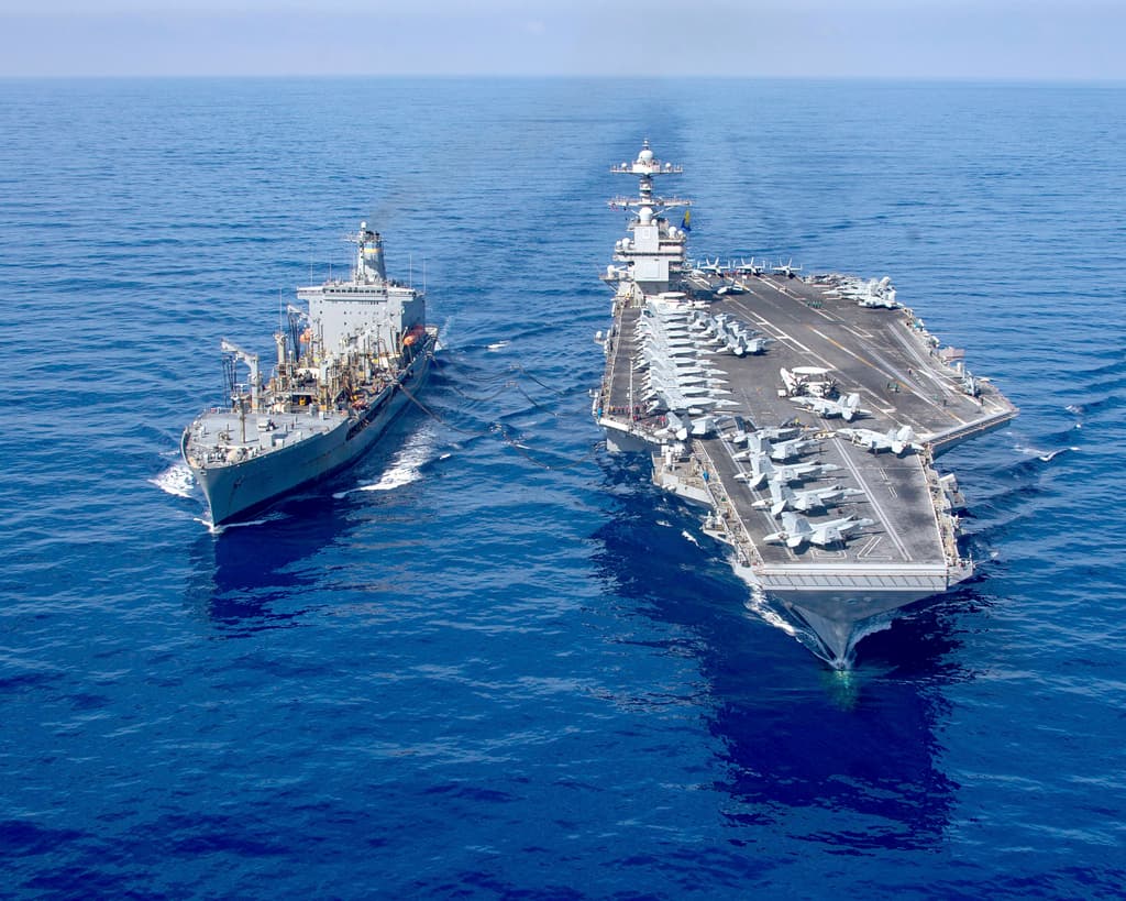 El USS Gerald R. Ford en foto de nuestro archivo. (U.S. Navy photo via AP)