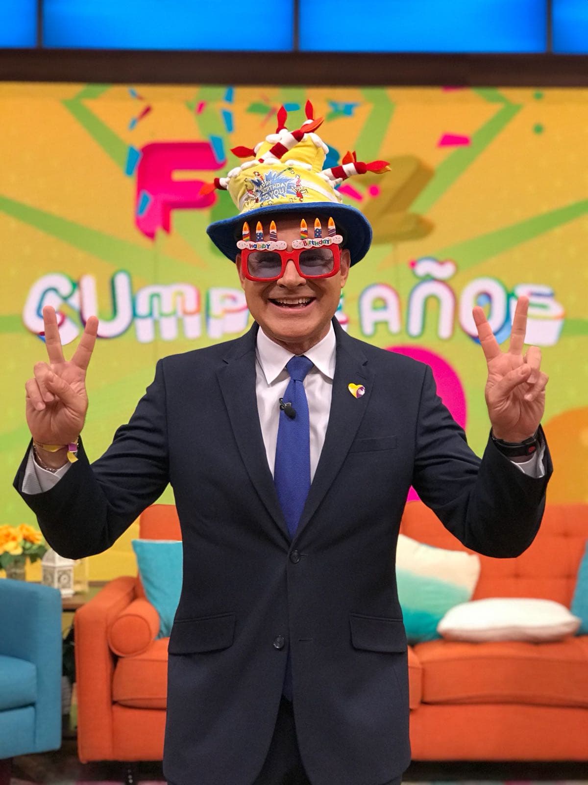 Aunque Alan Tacher despertó un poquito desvelado, estaba feliz de estar celebrando su cumpleaños.