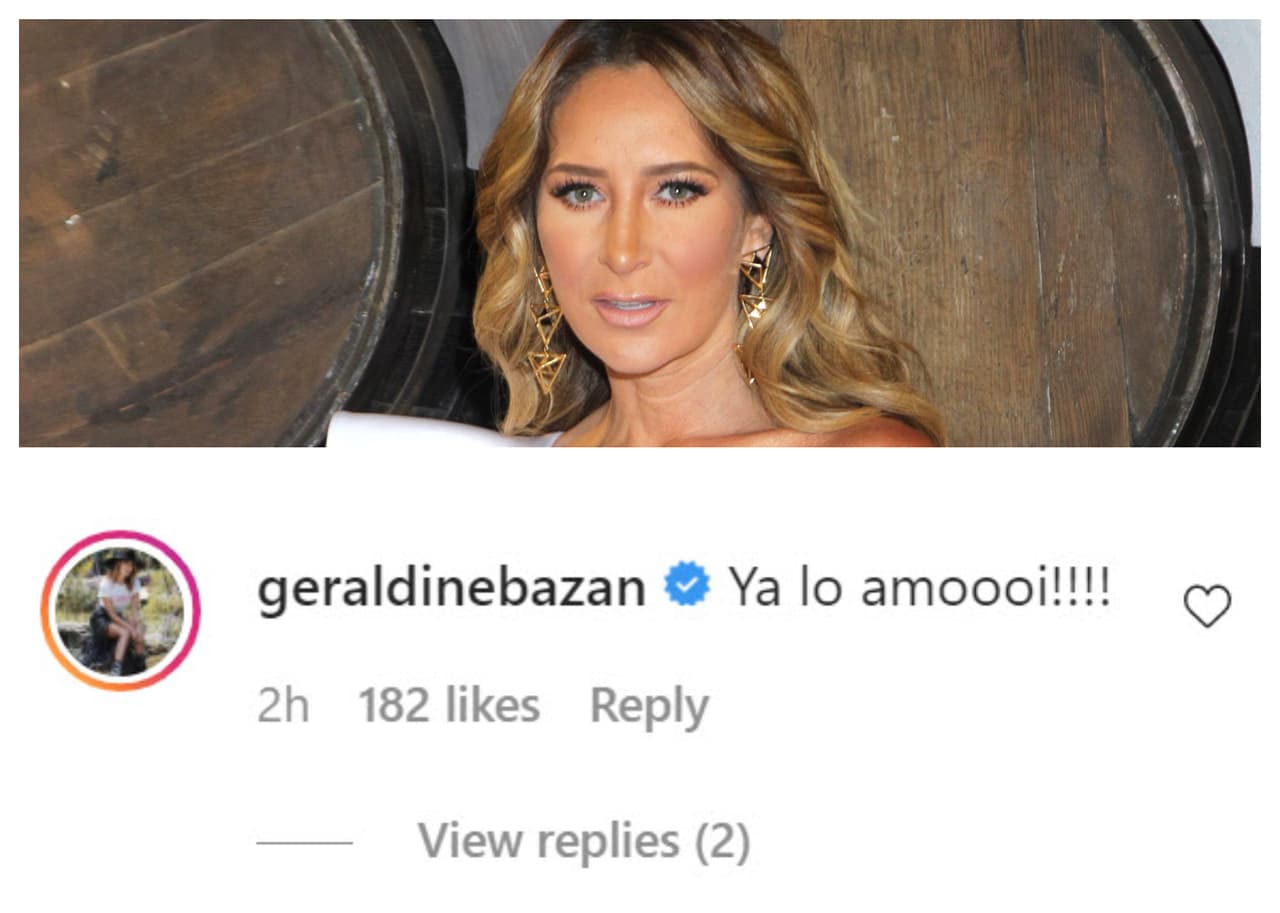 <b><a href="https://www.univision.com/famosos/tanto-que-me-resisti-geraldine-bazan-reacciona-al-ver-a-su-hija-miranda-con-el-pelo-tenido-video" target="_blank">Geraldine Bazán</a></b> se hizo presente de esta manera.
<br>