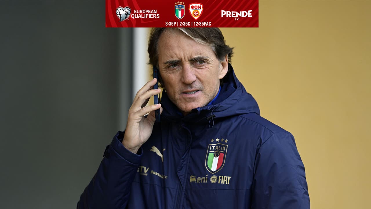 Italia con su mejor oncena para medirse a Macedonia del Norte en la repechaje a Qatar 2022