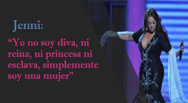 Ya casi para el final de sus conciertos o al término de alguna melodía, la cantante remataba con frases como esta.