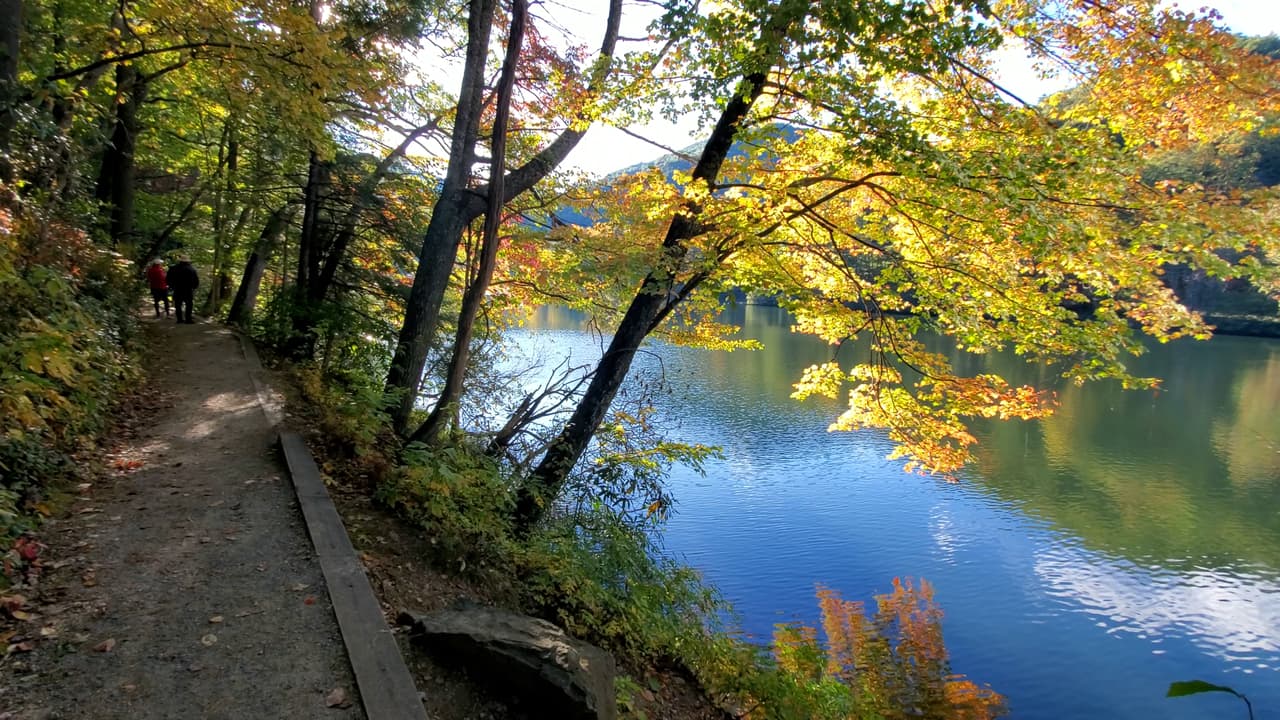 El parque también cuenta con varios senderos.