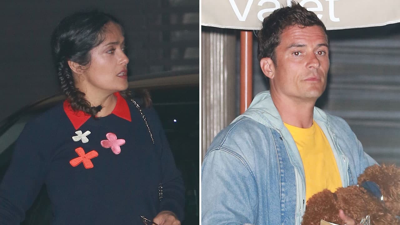 Salma y Orlando fueron vistos juntos en Los Angeles.