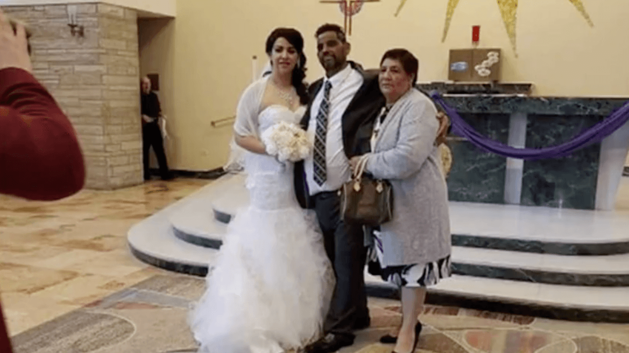 Raúl y Belinda llevaban 13 años juntos como pareja, habían formado una familia con hijos, pero no se habían casado ante la iglesia.