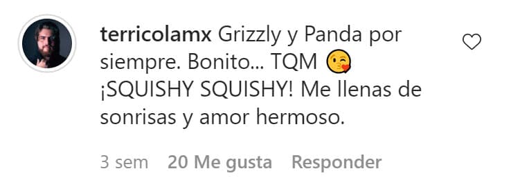 En el comentario devela los apodos con los que se nombran de cariño.