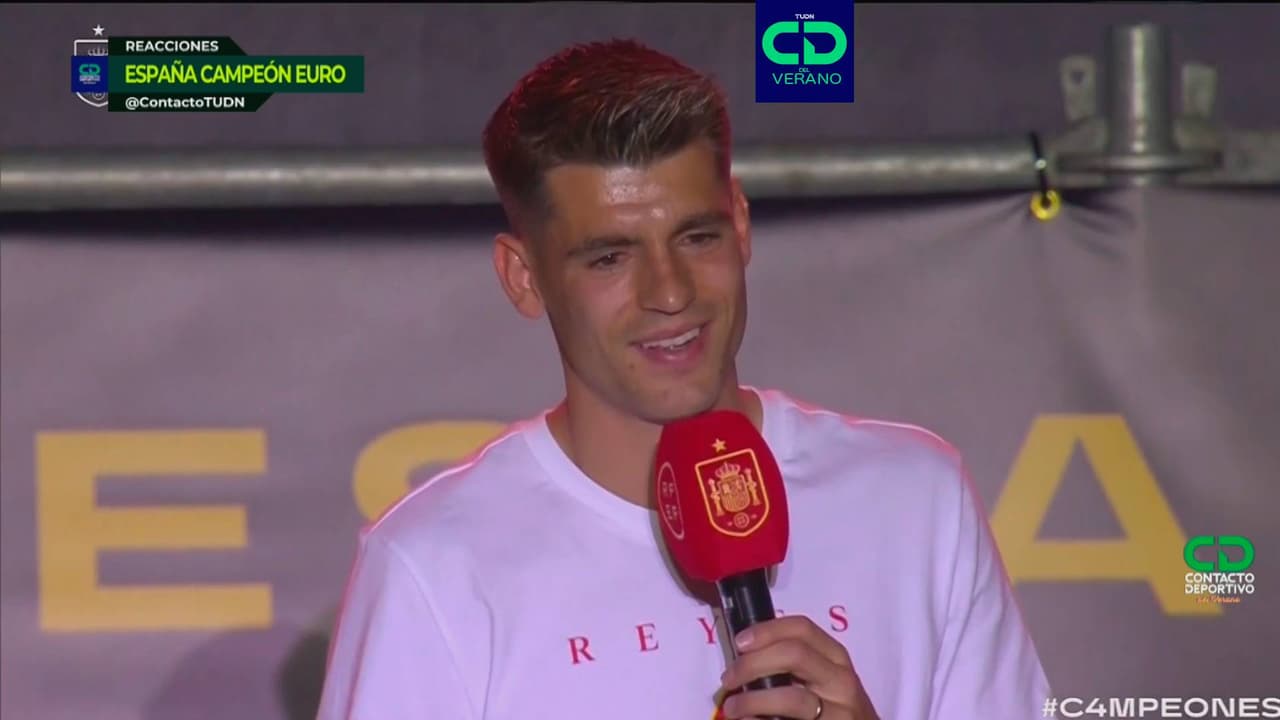 Álvaro Morata: “Somos campeones porque vosotros habéis creído en nosotros”