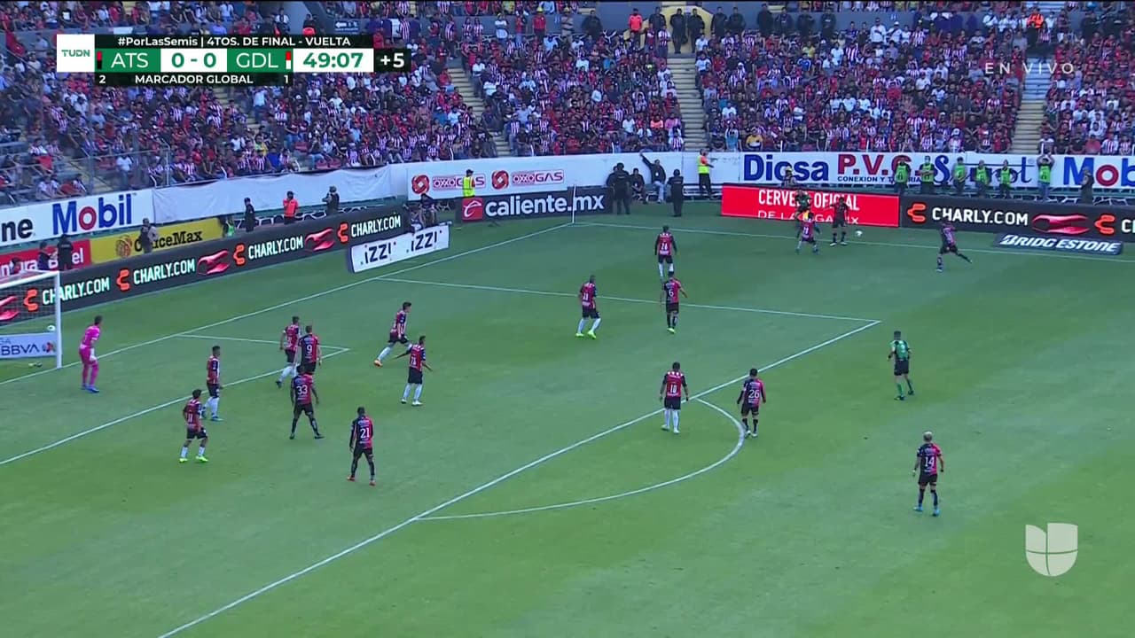 ¡GOOOL! Aníbal Chalá anota para Atlas.