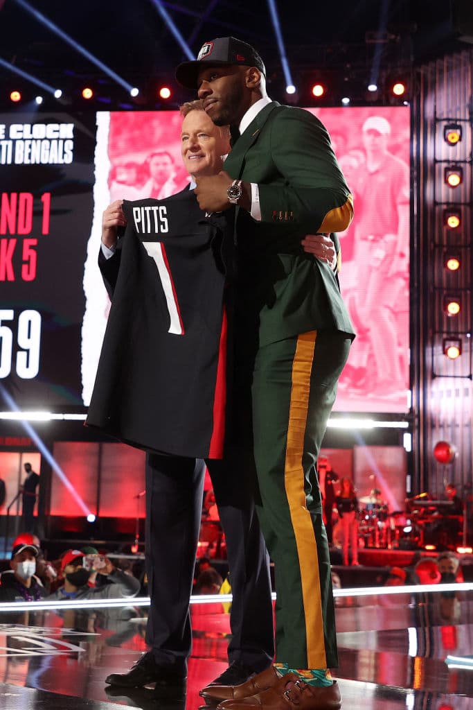 Pick 4 - Atlanta Falcons - TE Kyle Pitts.