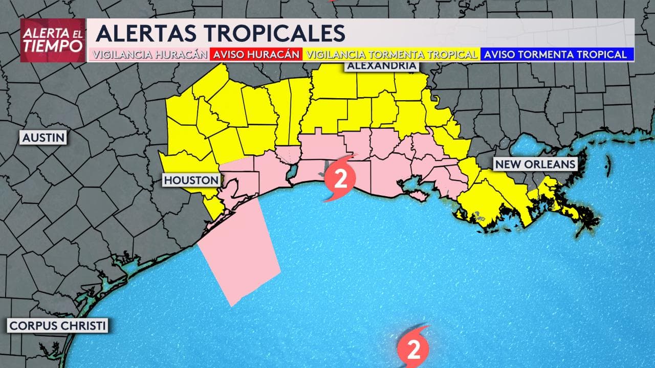 Emiten vigilancia de huracán para la zona costera del sur de Texas