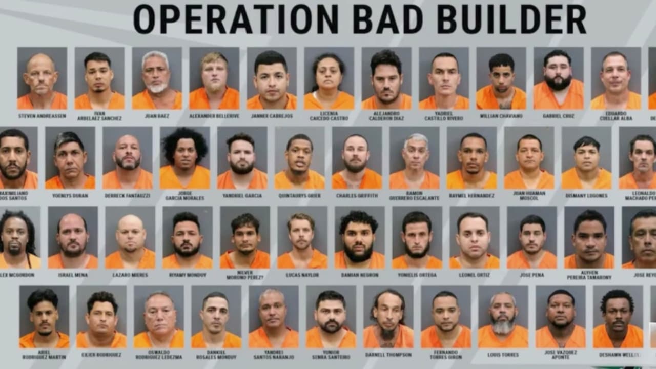 Arrestan a 50 contratistas de construcción sin licencia en el condado Hillsborough