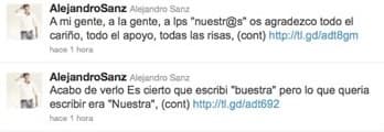 El cantautor español se arrepintió de estos dos tuits, pero fue demasiado tarde y cuando lo borró, ya había trascendido.