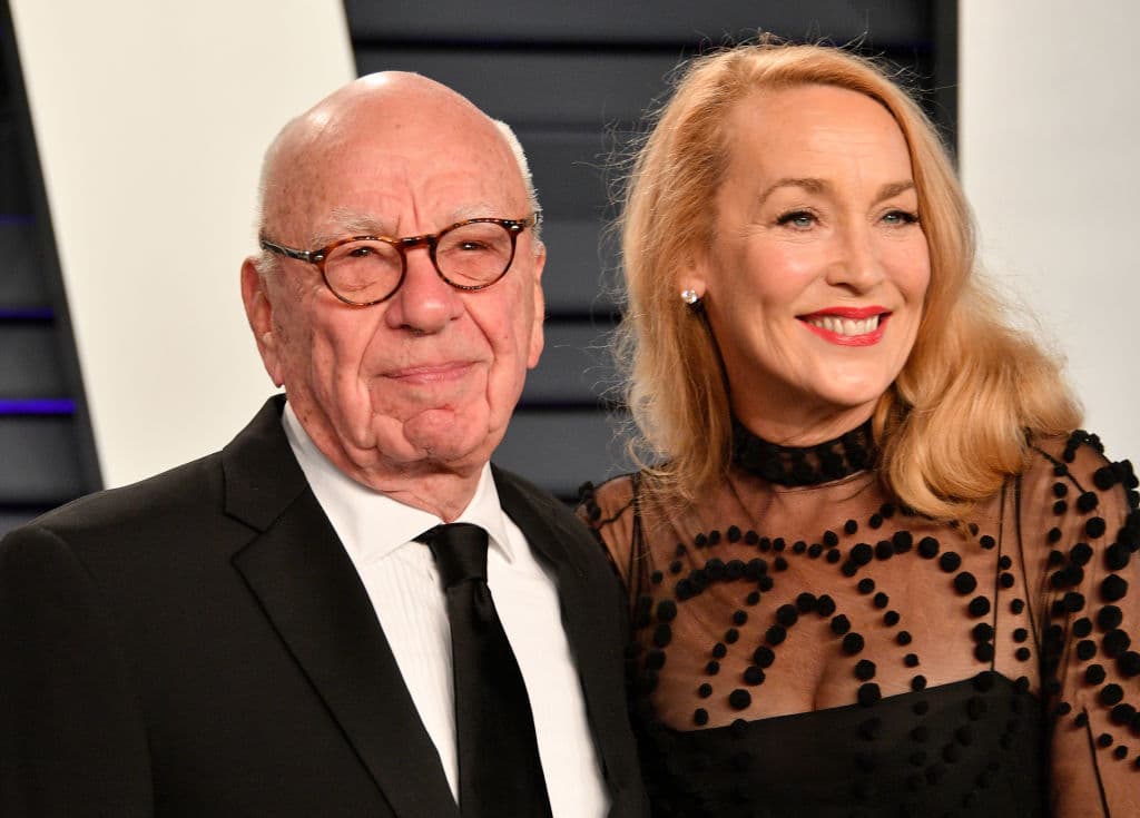 Rupert Murdoch y Jerry Hall (2019)