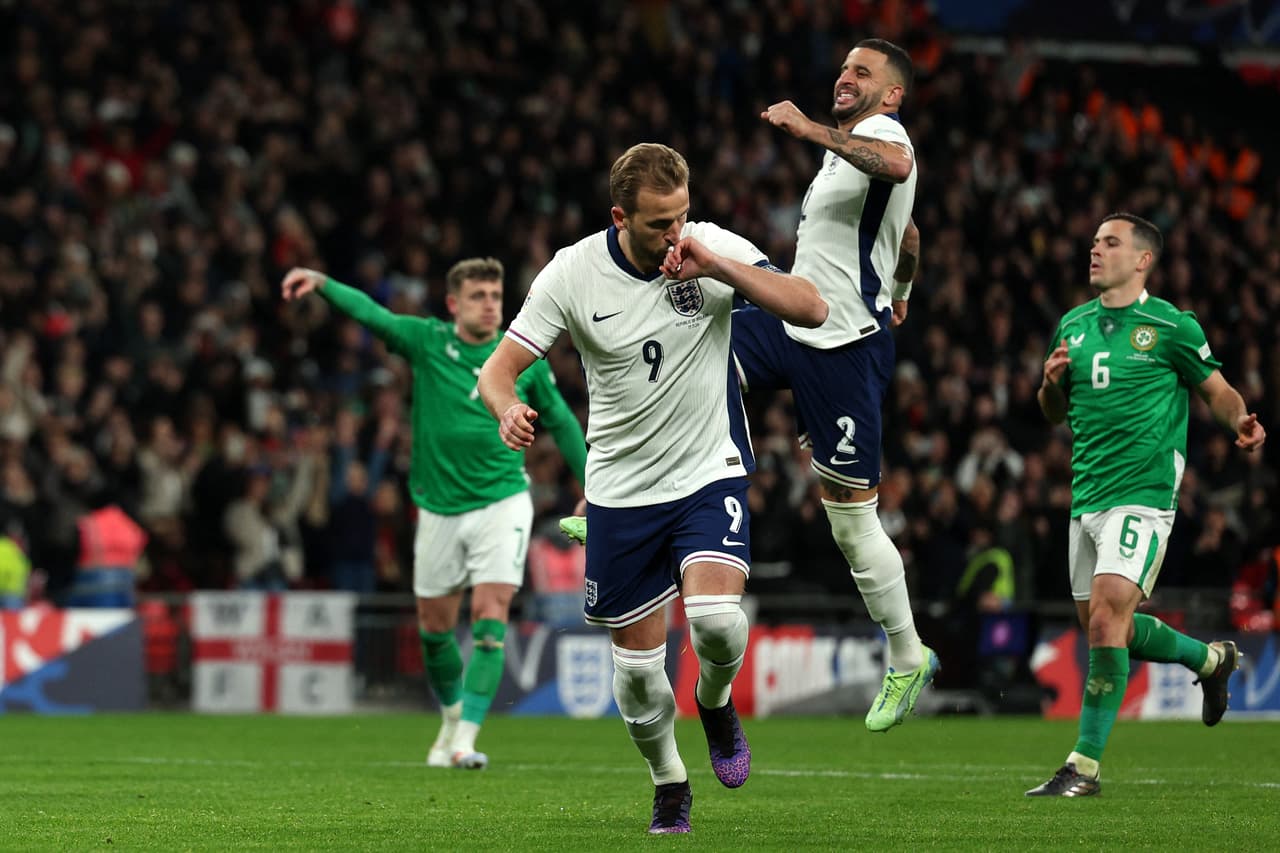 Inglaterra receta 'manita' a Irlanda en Wembley 
